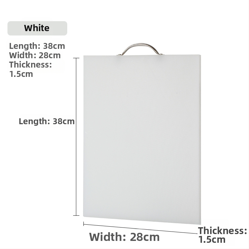 Baloube štvorcová doska na krájanie s držadlami, PE plast, potravinárskej kvality, protišmyková, ľahko čistiaca, pre sushi a sashimi