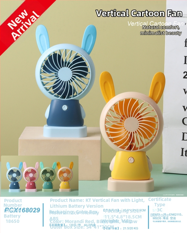 Mini ručný ventilátor s USB nabíjaním, vstavaná batéria, 4 lopatky, tichý a kompaktný