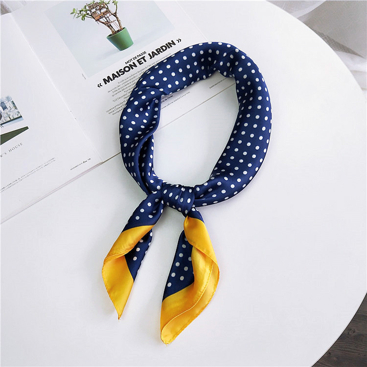 Kvadratni šal s motivom krajolisa, 70 cm, poliester, korejski stil, ženski šal za glavu, modni dodatak