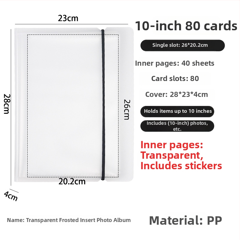 3-palcové fotoalbum s priehradkami na Polaroid fotky, zbierka fotografií, malé kartičky a pohľadnice, skladovací album viacerých veľkostí.