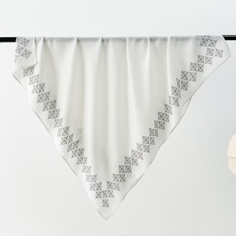 2026 Jednostavan otisak svilenog šala za žene, veliki kvadrat 90 cm, svila twill, retro svestrani šal za putovanja
