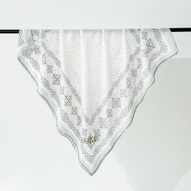 2026 Jednostavan otisak svilenog šala za žene, veliki kvadrat 90 cm, svila twill, retro svestrani šal za putovanja