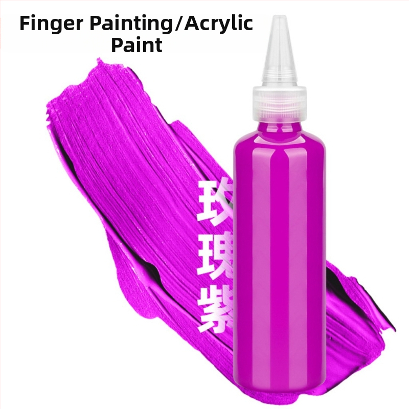 Detská sada farieb na prsty 100 ml, ľahko umývateľné gouache, akvarel a akryl