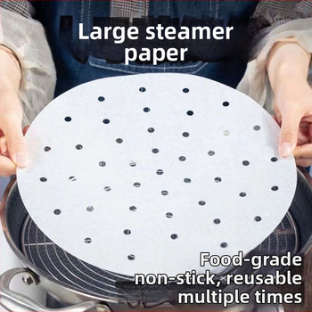 Jednorazový veľký papier na parenie pre domáce použitie, nelepivý silikónový papier na pečenie, vhodný na parenie a pečenie chleba a pečiva, potravinárskej kvality