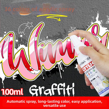 Akrilový sprej na vodnej báze pre olejomaľbu, pigment v spreji, 100 ml, veľká kapacita, detské DIY maľovanie, ekologické farbivo
