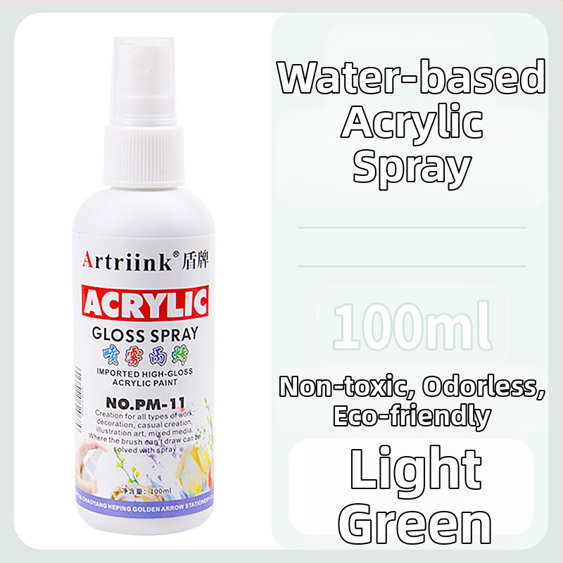 Akrilový sprej na vodnej báze pre olejomaľbu, pigment v spreji, 100 ml, veľká kapacita, detské DIY maľovanie, ekologické farbivo