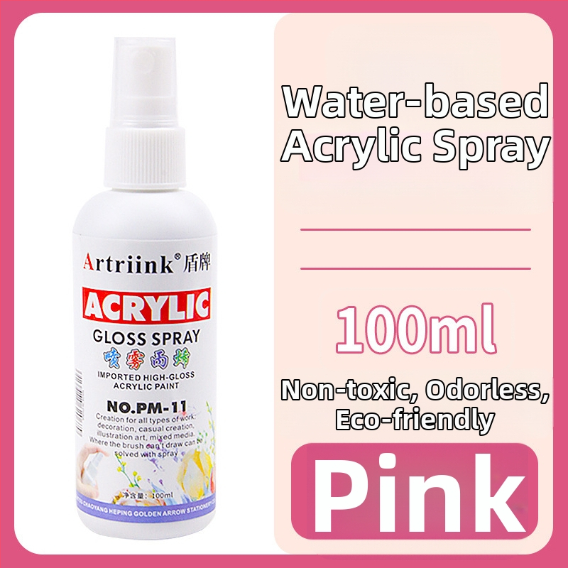 Akrilový sprej na vodnej báze pre olejomaľbu, pigment v spreji, 100 ml, veľká kapacita, detské DIY maľovanie, ekologické farbivo