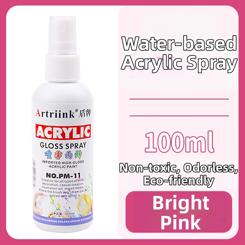 Akrilový sprej na vodnej báze pre olejomaľbu, pigment v spreji, 100 ml, veľká kapacita, detské DIY maľovanie, ekologické farbivo