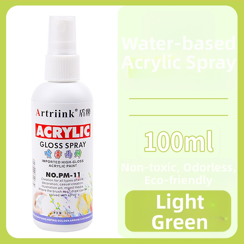 Akrilový sprej na vodnej báze pre olejomaľbu, pigment v spreji, 100 ml, veľká kapacita, detské DIY maľovanie, ekologické farbivo
