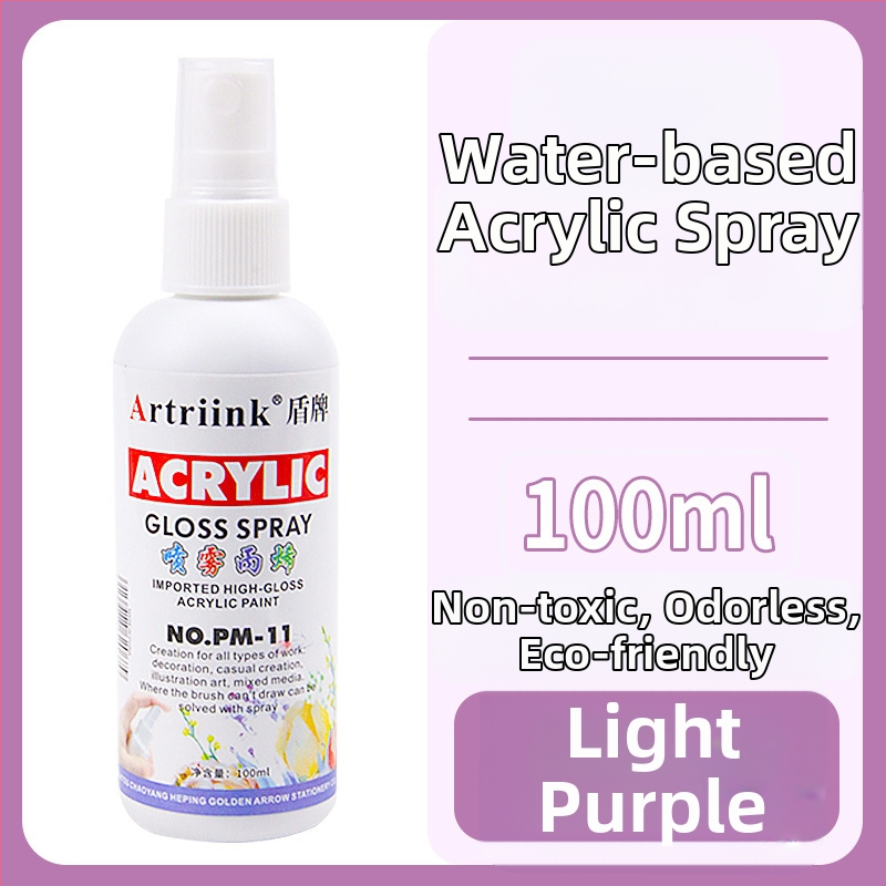 Akrilový sprej na vodnej báze pre olejomaľbu, pigment v spreji, 100 ml, veľká kapacita, detské DIY maľovanie, ekologické farbivo