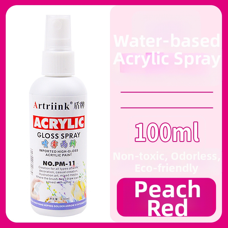 Akrilový sprej na vodnej báze pre olejomaľbu, pigment v spreji, 100 ml, veľká kapacita, detské DIY maľovanie, ekologické farbivo