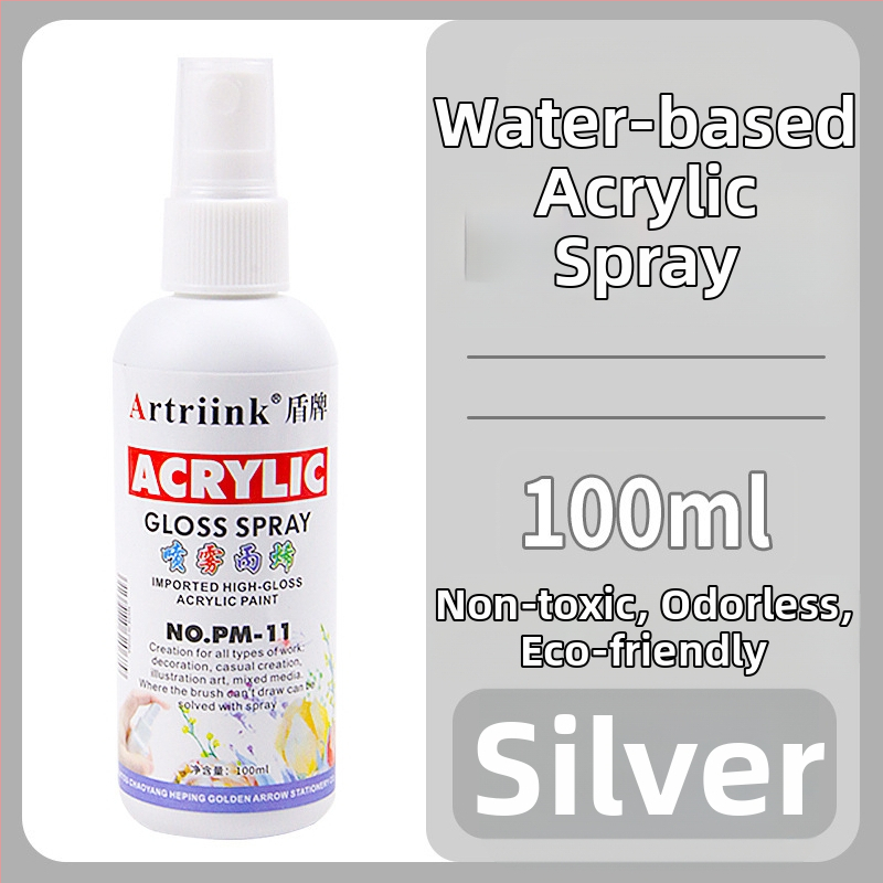 Akrilový sprej na vodnej báze pre olejomaľbu, pigment v spreji, 100 ml, veľká kapacita, detské DIY maľovanie, ekologické farbivo