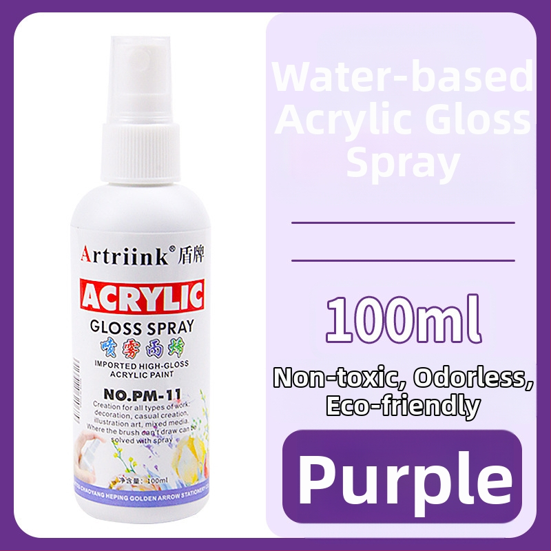 Akrilový sprej na vodnej báze pre olejomaľbu, pigment v spreji, 100 ml, veľká kapacita, detské DIY maľovanie, ekologické farbivo