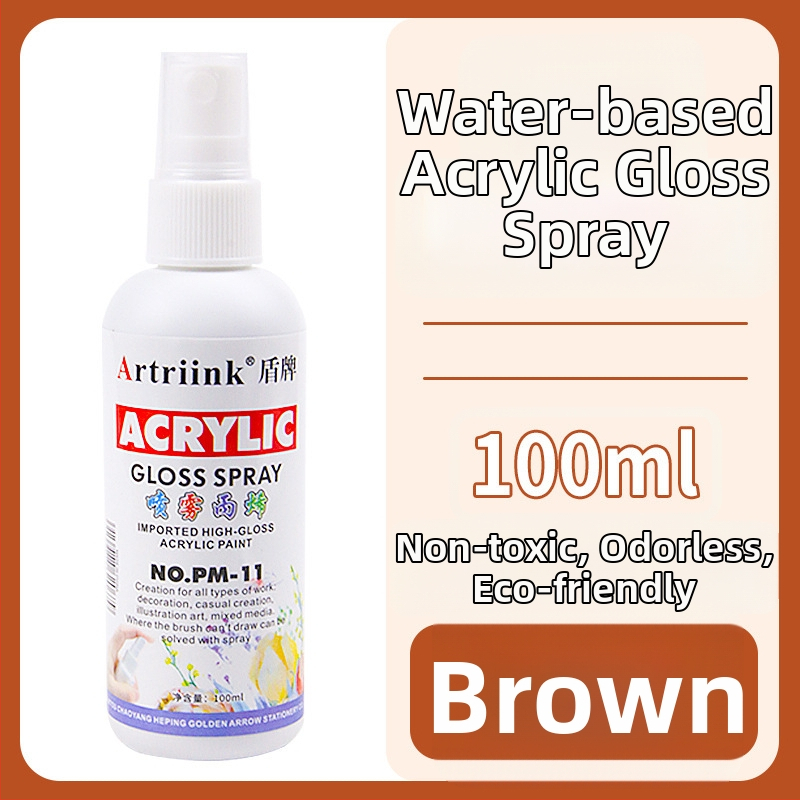 Akrilový sprej na vodnej báze pre olejomaľbu, pigment v spreji, 100 ml, veľká kapacita, detské DIY maľovanie, ekologické farbivo