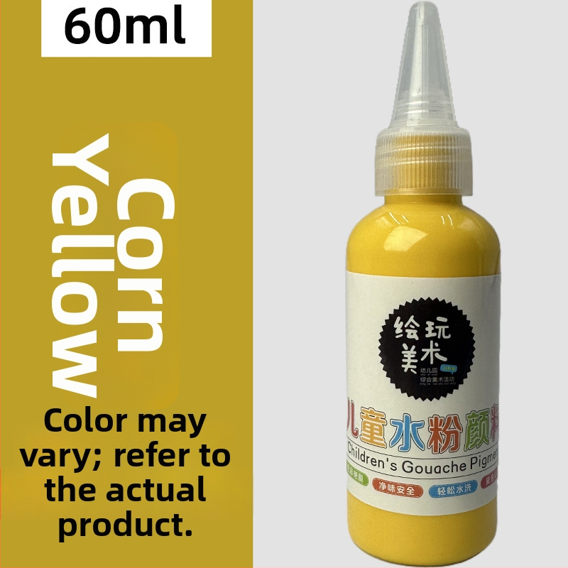 60 ml detský gouache farbový set – umývateľný, tvorivé maľovanie prstami, DIY graffiti
