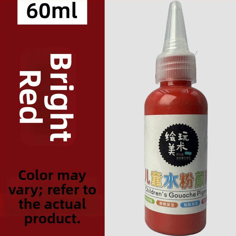 60 ml detský gouache farbový set – umývateľný, tvorivé maľovanie prstami, DIY graffiti