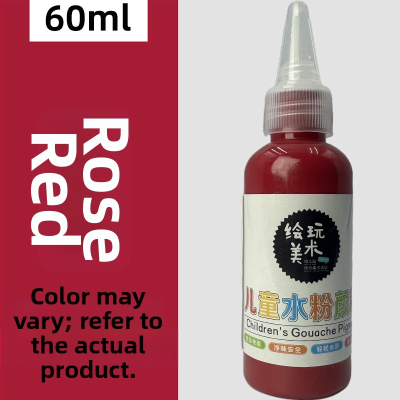60 ml detský gouache farbový set – umývateľný, tvorivé maľovanie prstami, DIY graffiti