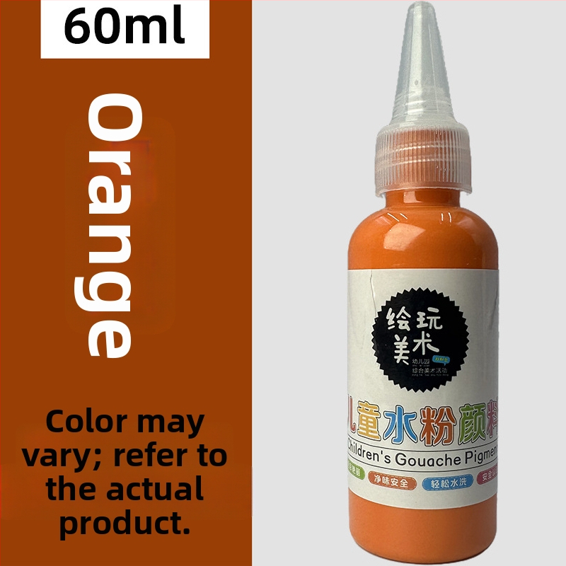 60 ml detský gouache farbový set – umývateľný, tvorivé maľovanie prstami, DIY graffiti