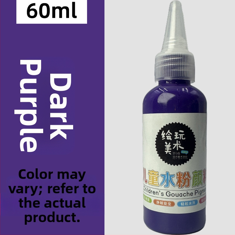 60 ml detský gouache farbový set – umývateľný, tvorivé maľovanie prstami, DIY graffiti