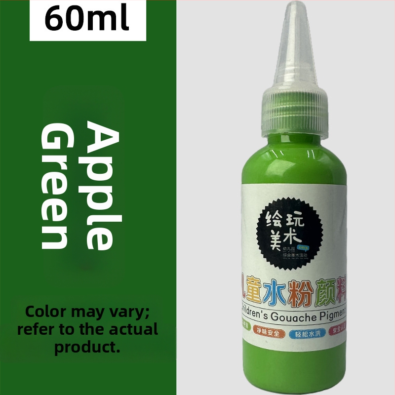 60 ml detský gouache farbový set – umývateľný, tvorivé maľovanie prstami, DIY graffiti
