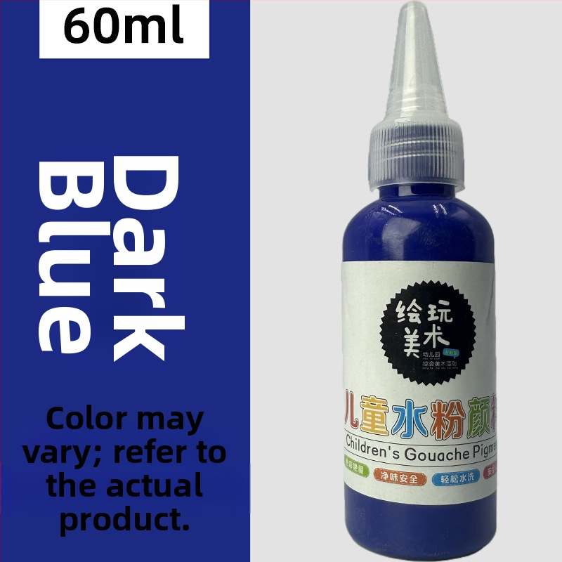 60 ml detský gouache farbový set – umývateľný, tvorivé maľovanie prstami, DIY graffiti