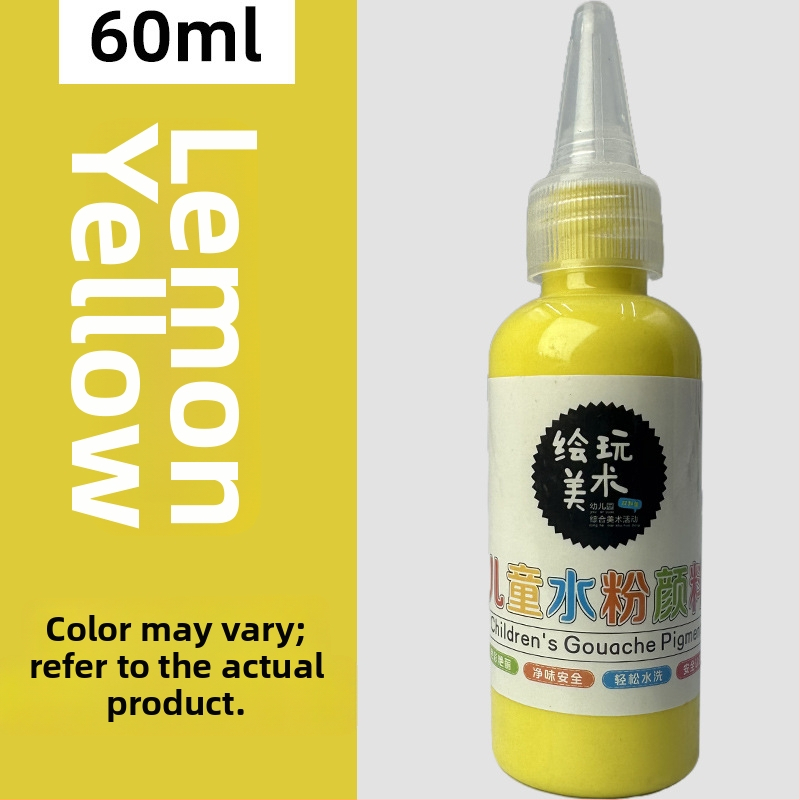 60 ml detský gouache farbový set – umývateľný, tvorivé maľovanie prstami, DIY graffiti