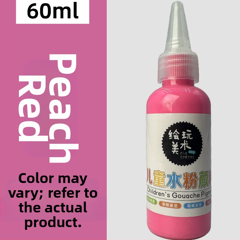 60 ml detský gouache farbový set – umývateľný, tvorivé maľovanie prstami, DIY graffiti