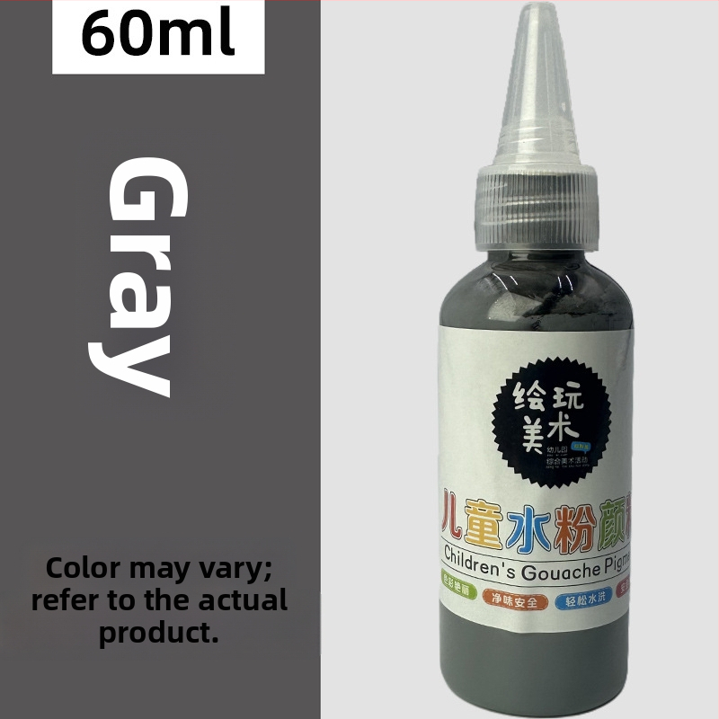 60 ml detský gouache farbový set – umývateľný, tvorivé maľovanie prstami, DIY graffiti