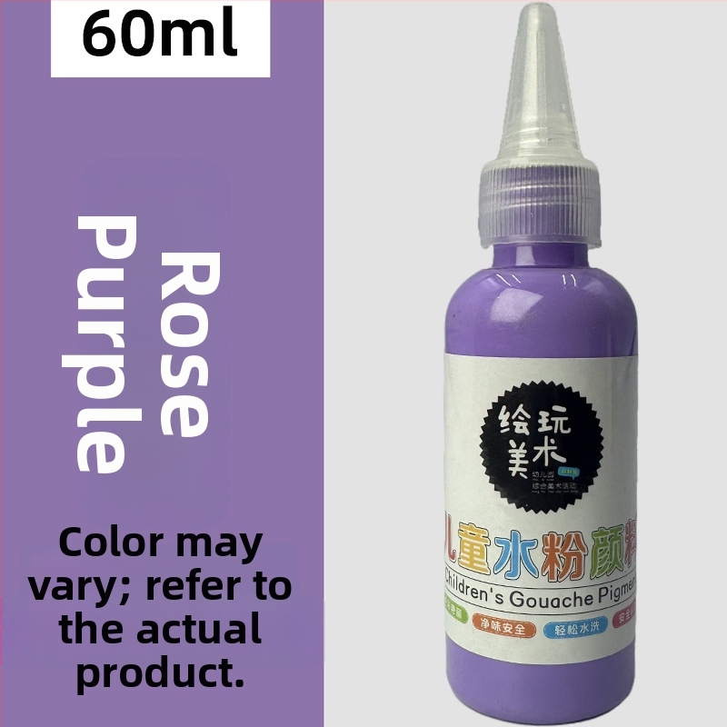 60 ml detský gouache farbový set – umývateľný, tvorivé maľovanie prstami, DIY graffiti