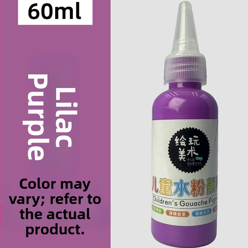 60 ml detský gouache farbový set – umývateľný, tvorivé maľovanie prstami, DIY graffiti