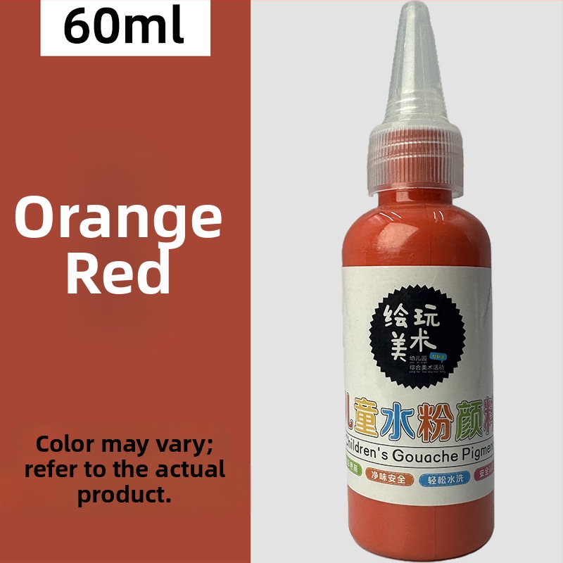 60 ml detský gouache farbový set – umývateľný, tvorivé maľovanie prstami, DIY graffiti