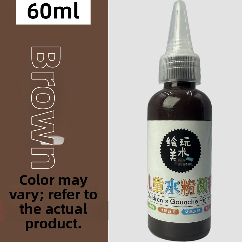60 ml detský gouache farbový set – umývateľný, tvorivé maľovanie prstami, DIY graffiti