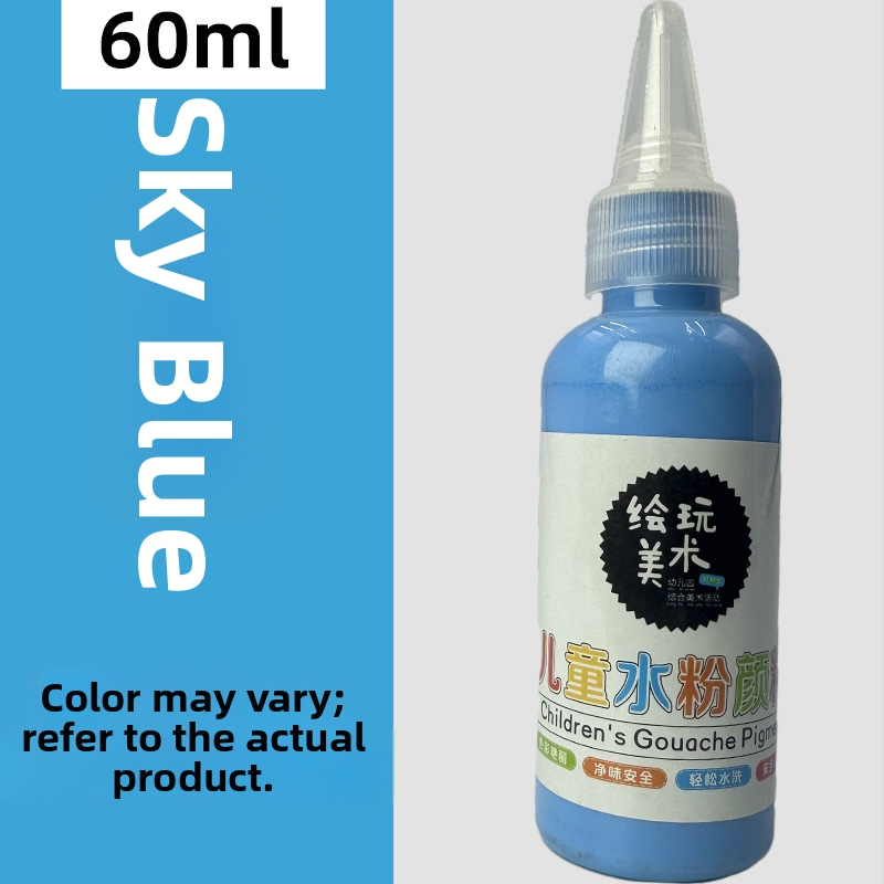 60 ml detský gouache farbový set – umývateľný, tvorivé maľovanie prstami, DIY graffiti