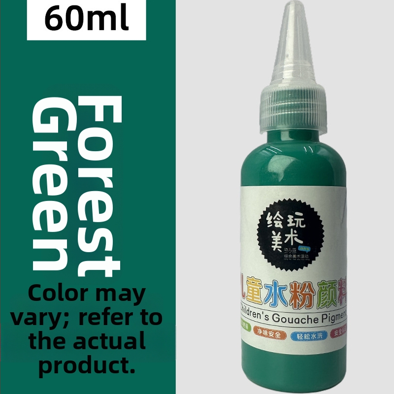 60 ml detský gouache farbový set – umývateľný, tvorivé maľovanie prstami, DIY graffiti
