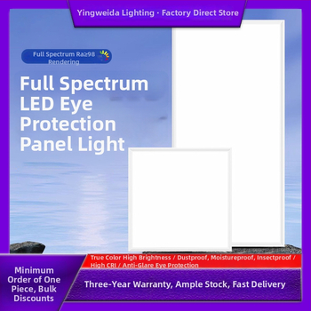 LED plochý panel svetla 600×600, plné spektrum, hliníkový panel na strop do kancelárie, kuchyne a kúpeľne