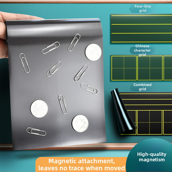  Magnetická tabuľka na kriedu s Pinyinom a čínskymi znakmi, sedem sekcií, štyri rady, magnetické vzdelávacie pomôcky