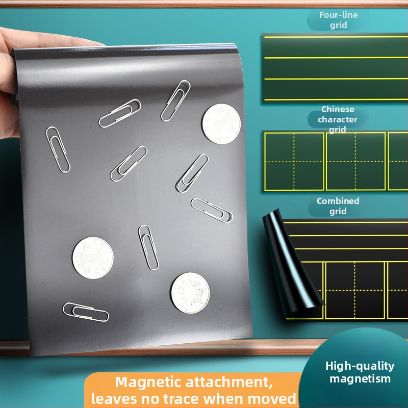  Magnetická tabuľka na kriedu s Pinyinom a čínskymi znakmi, sedem sekcií, štyri rady, magnetické vzdelávacie pomôcky