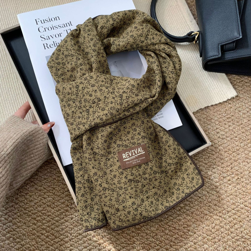 Šal od pamuka i lana za jesen i zimu, lagani dugi šal, zaštita vrata, svestran dodatak
