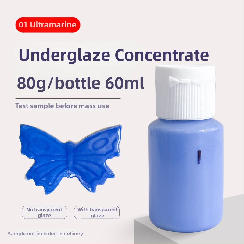 Hai Aohua Podglazúrny farbový koncentrát pre keramiku — pigment pod glazúru s strednou teplotou, maľovanie pod glazúrou, 60 ml