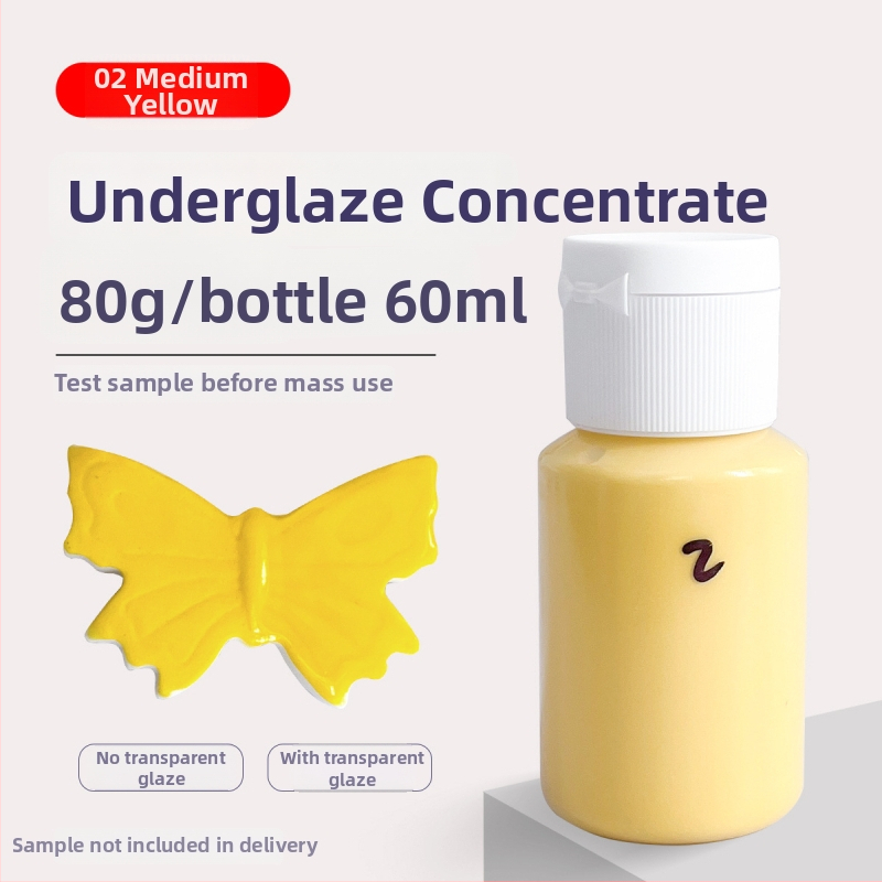 Hai Aohua Podglazúrny farbový koncentrát pre keramiku — pigment pod glazúru s strednou teplotou, maľovanie pod glazúrou, 60 ml