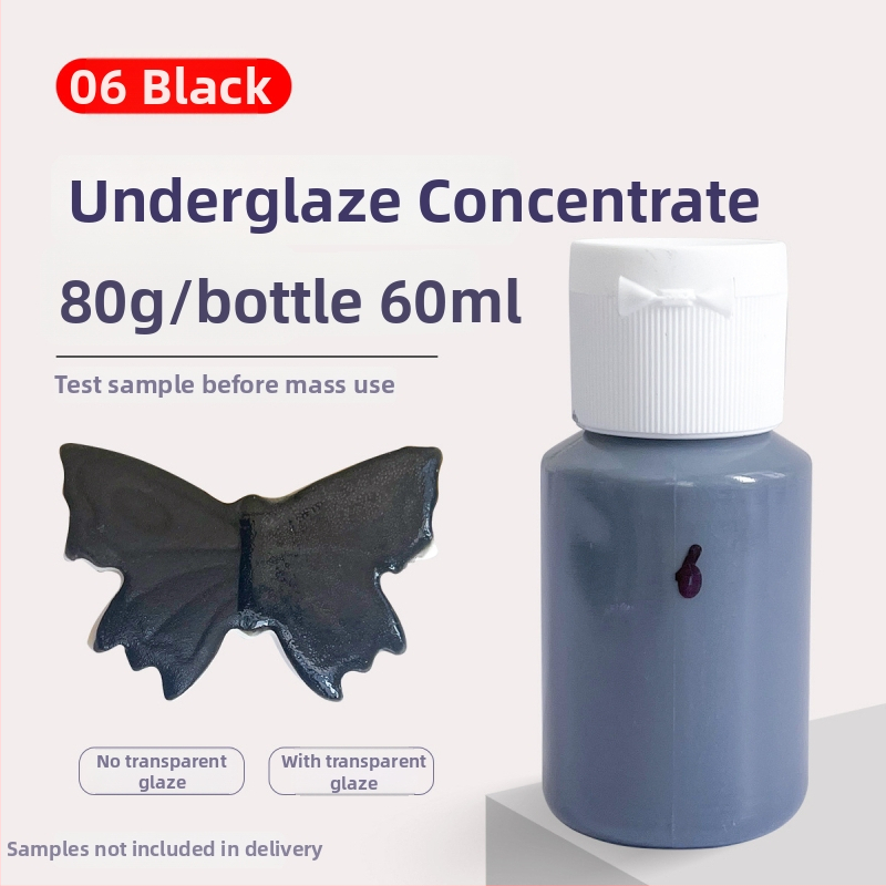 Hai Aohua Podglazúrny farbový koncentrát pre keramiku — pigment pod glazúru s strednou teplotou, maľovanie pod glazúrou, 60 ml