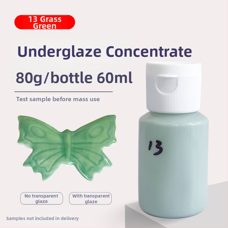 Hai Aohua Podglazúrny farbový koncentrát pre keramiku — pigment pod glazúru s strednou teplotou, maľovanie pod glazúrou, 60 ml