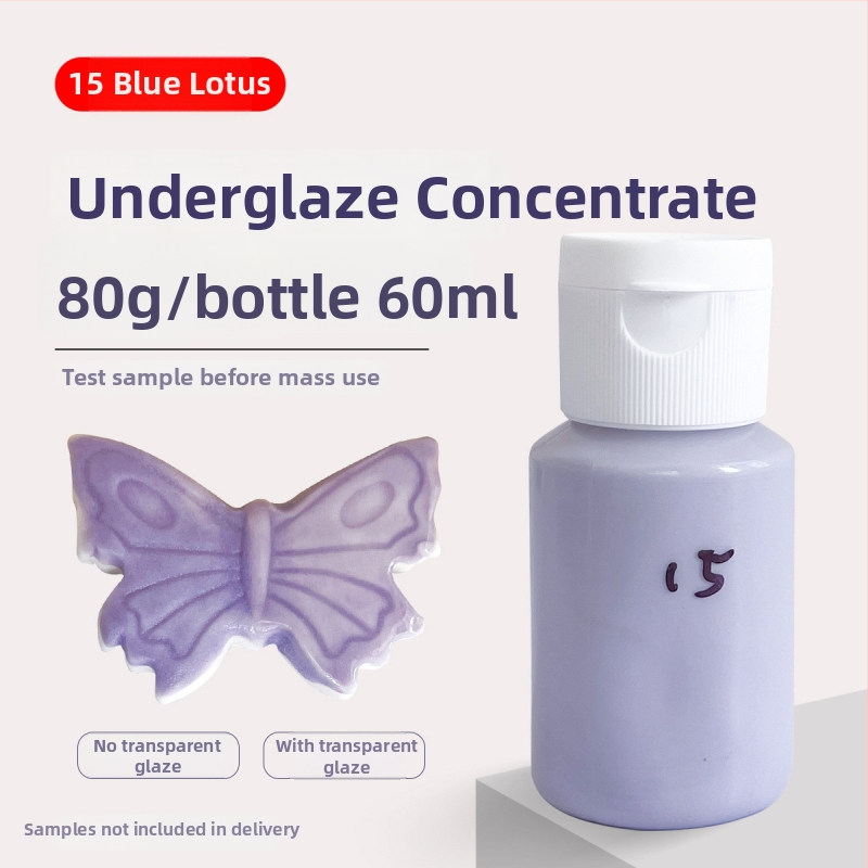 Hai Aohua Podglazúrny farbový koncentrát pre keramiku — pigment pod glazúru s strednou teplotou, maľovanie pod glazúrou, 60 ml