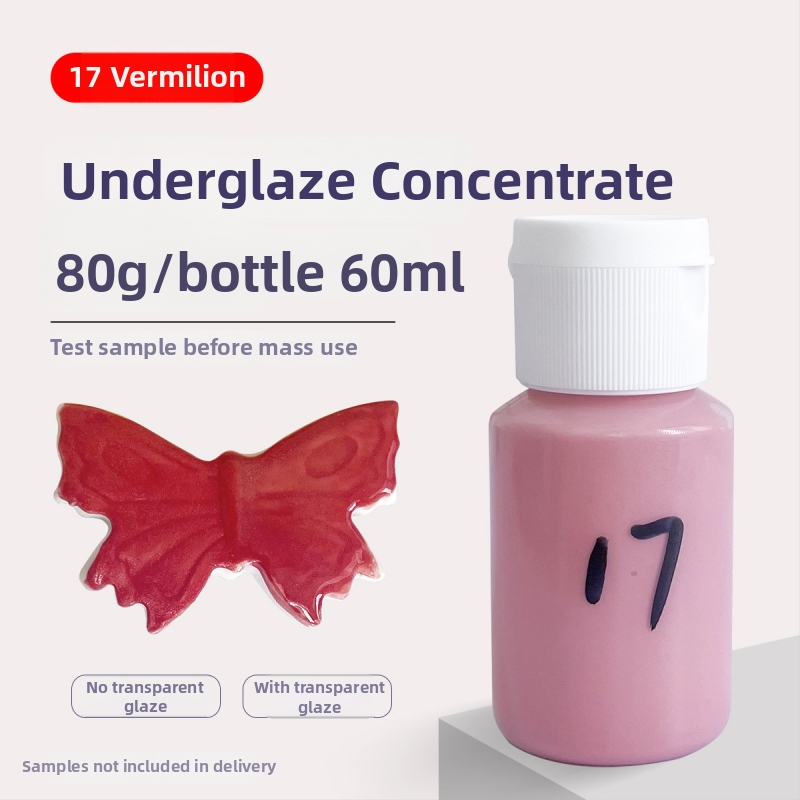 Hai Aohua Podglazúrny farbový koncentrát pre keramiku — pigment pod glazúru s strednou teplotou, maľovanie pod glazúrou, 60 ml