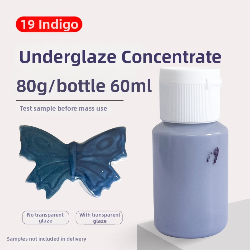 Hai Aohua Podglazúrny farbový koncentrát pre keramiku — pigment pod glazúru s strednou teplotou, maľovanie pod glazúrou, 60 ml