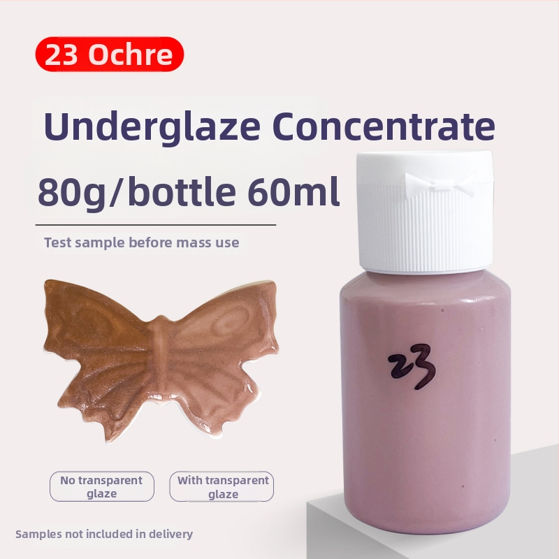 Hai Aohua Podglazúrny farbový koncentrát pre keramiku — pigment pod glazúru s strednou teplotou, maľovanie pod glazúrou, 60 ml