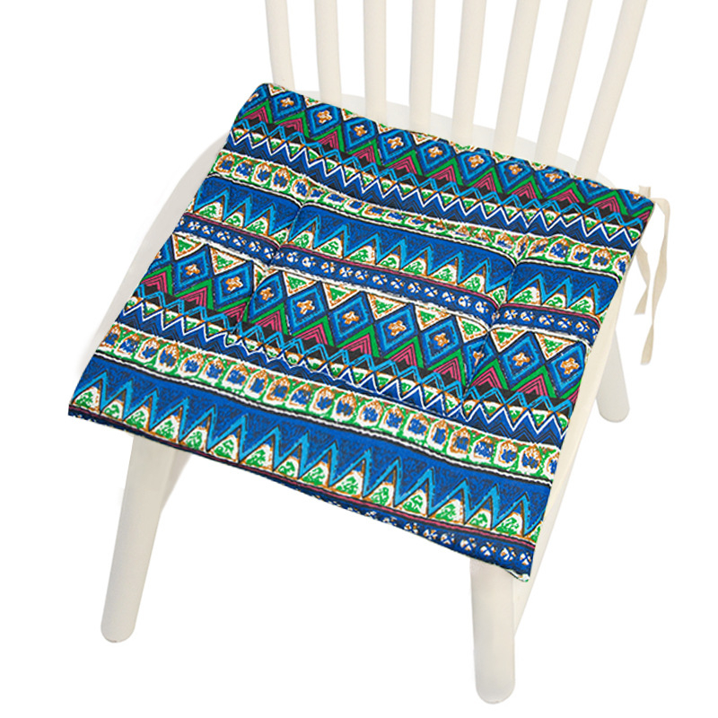 Vytlačený poťah na stoličku z polyestera-bavlny s geometrickým vzorom, vzorom houndstooth a kvetinovým motívom – moderný minimalistický štýl, výplň PP bavlna, značka Mr. Bao