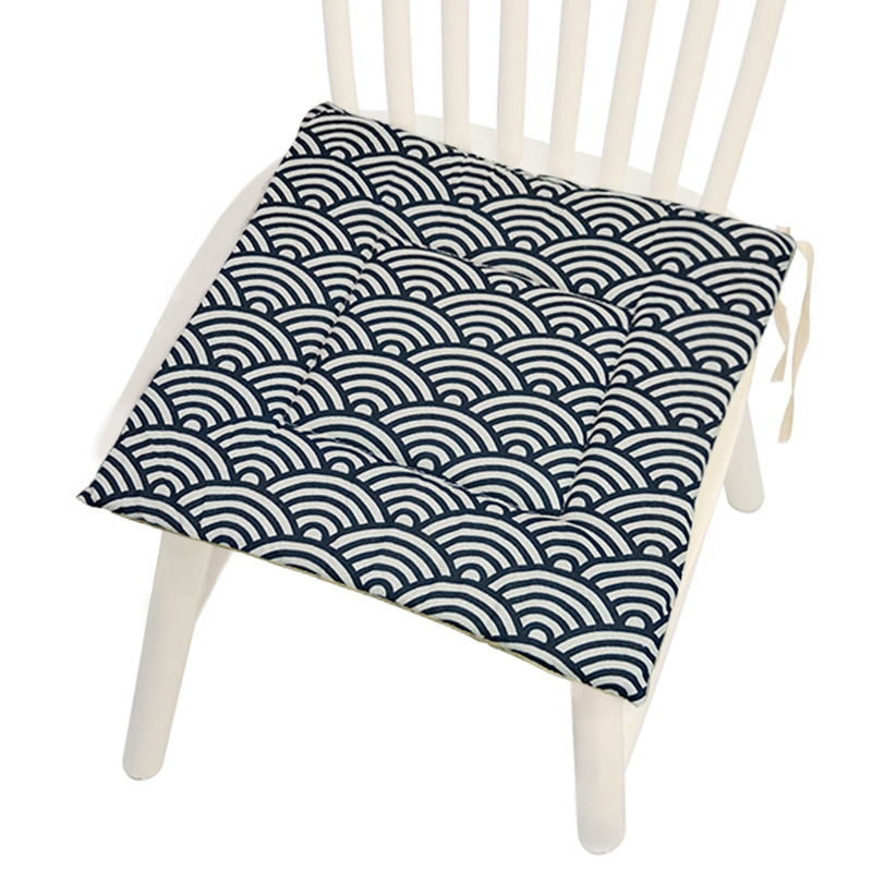 Vytlačený poťah na stoličku z polyestera-bavlny s geometrickým vzorom, vzorom houndstooth a kvetinovým motívom – moderný minimalistický štýl, výplň PP bavlna, značka Mr. Bao