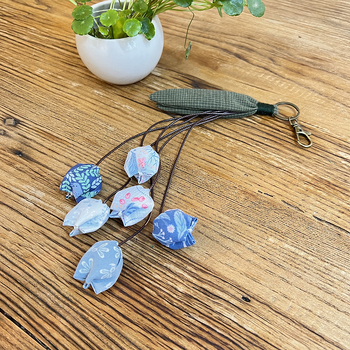 Ručne vyrobený DIY materiálny set pre dospelých začiatočníkov na vyšívanie — prívesok s tulipánom, autoprívesok, Lu výšivka, patchwork