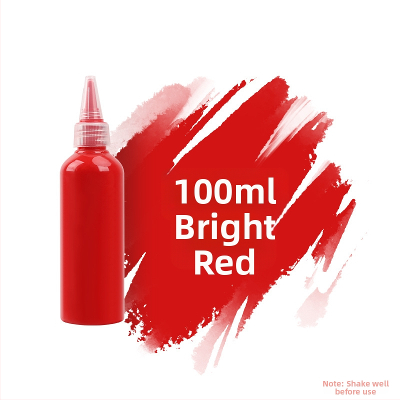 Súprava akrylových farieb 100 ml pre deti – vodotesné farby na gipsovú bábiku, akvarel a gouache, DIY maľovanie